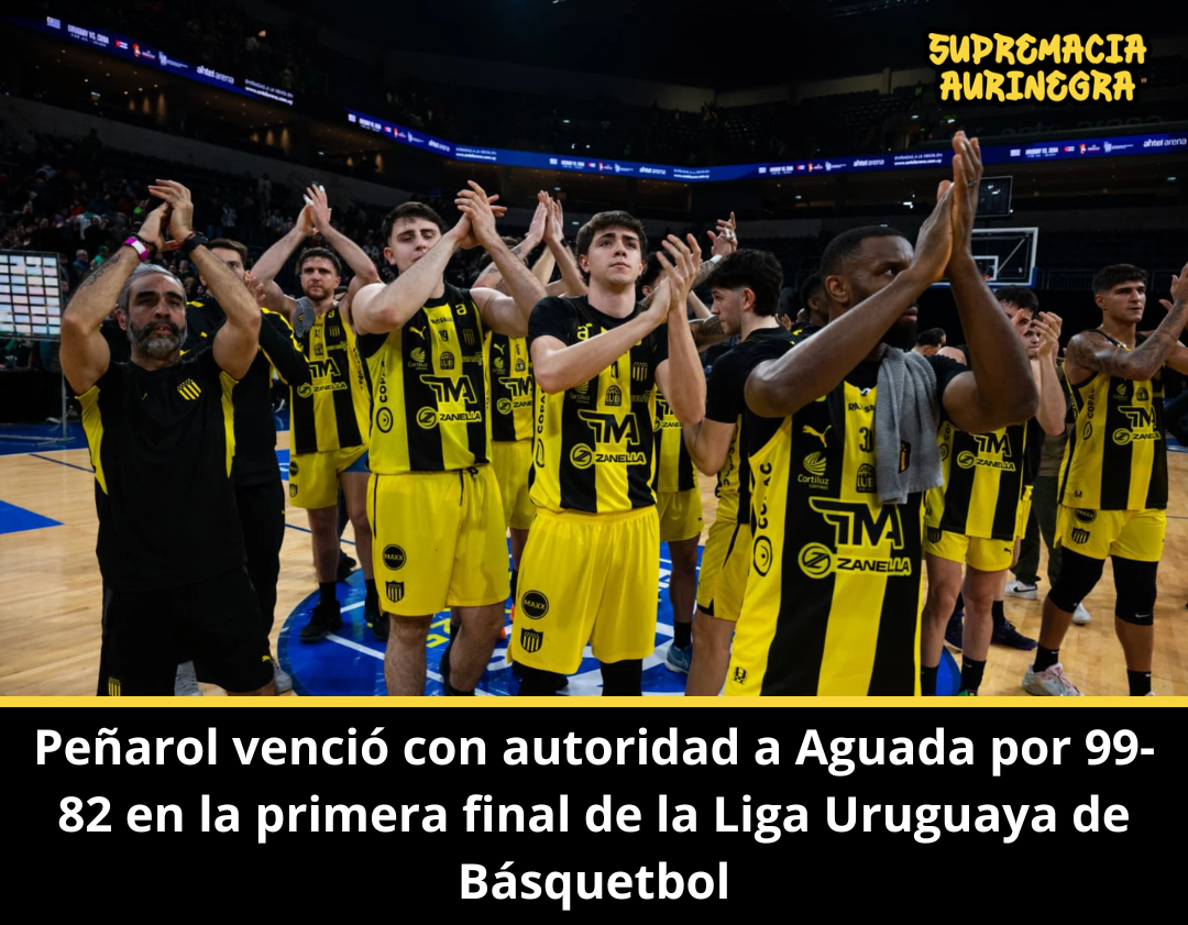 Peñarol 99-82 Aguada: el Carbonero golpeó primero en las finales de la Liga Uruguaya