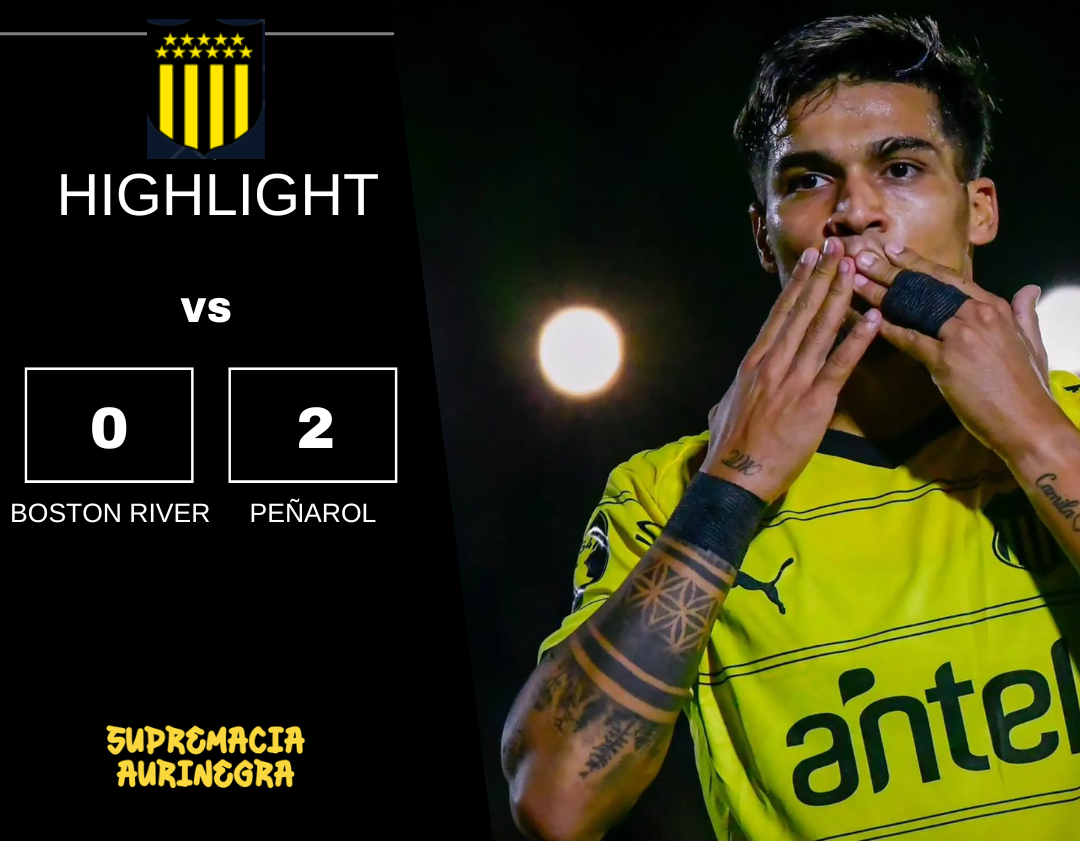 Compacto mejores jugadas Boston River 0 vs Peñarol 2 Campeonato Apertura 2026