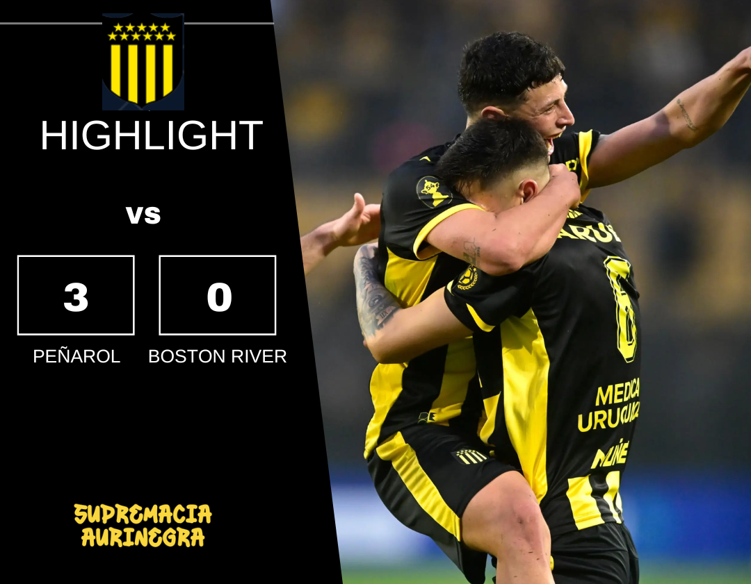 Compacto mejores jugadas Peñarol 3 vs Boston River 0 Intermedio Serie A 2026