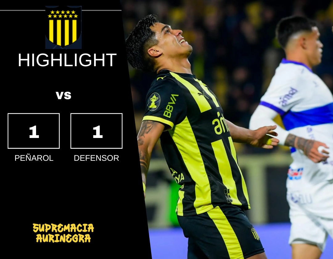 Compacto mejores jugadas Peñarol  vs Defensor  Campeonato Apertura 2026