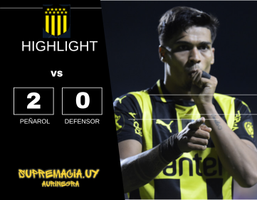 Compacto mejores jugadas Defensor 0 vs Peñarol 2 Copa AUF Uruguay 25