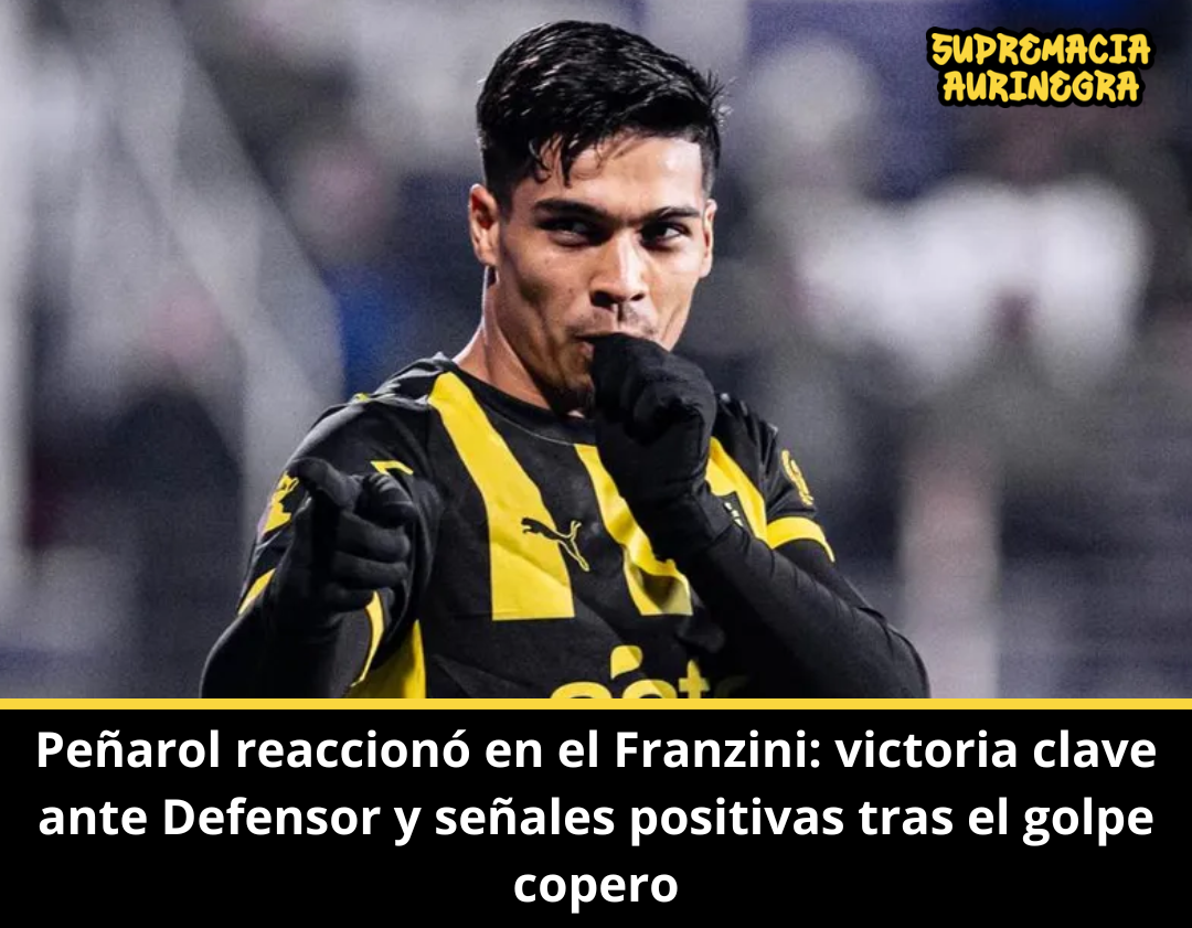 Peñarol reaccionó en el Franzini: victoria clave ante Defensor y señales positivas tras el golpe copero