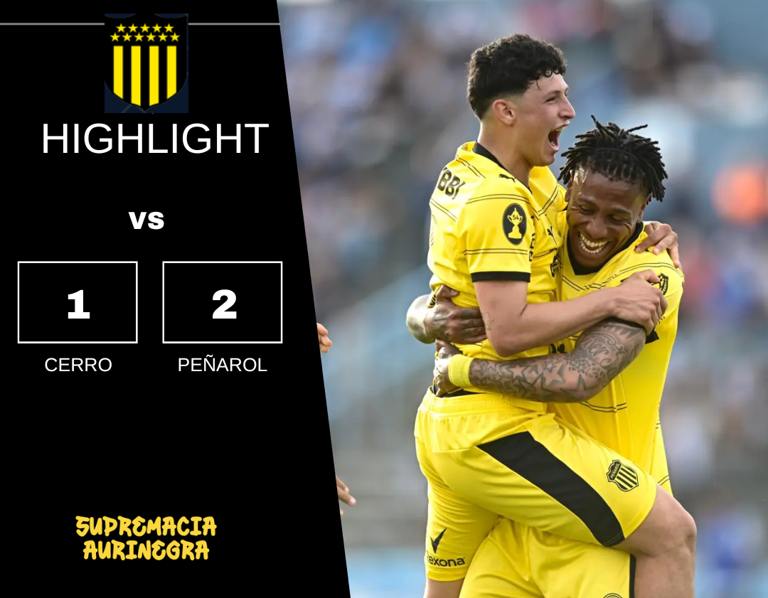 Compacto mejores jugadas Cerro 1 vs Peñarol 2 Campeonato Clausura 2026