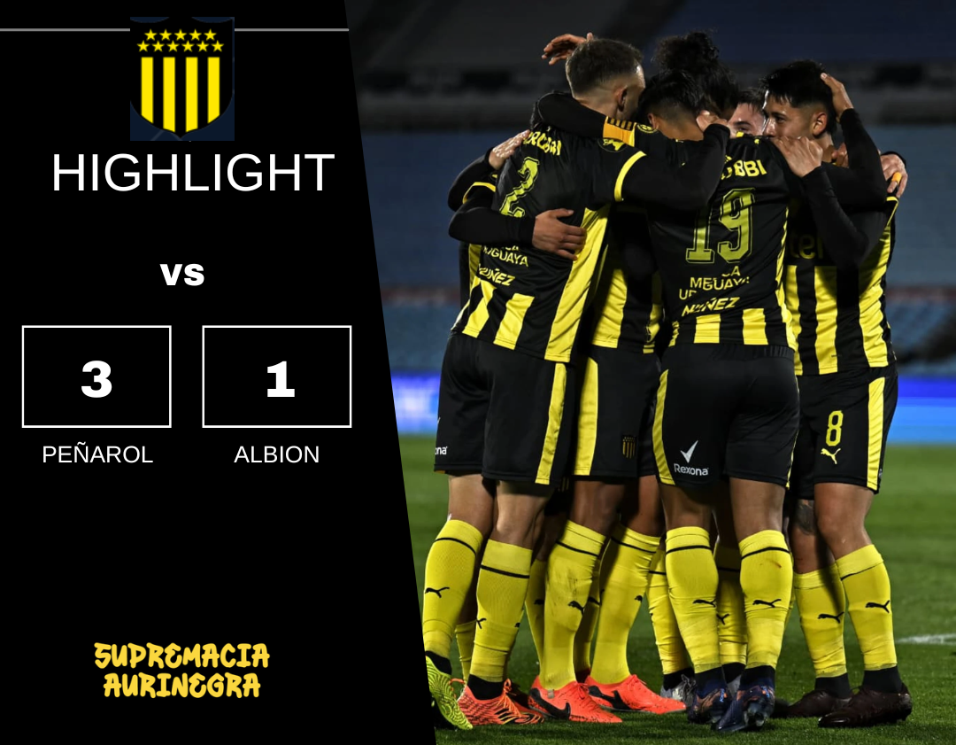 Compacto mejores jugadas Peñarol 3 vs Albion 1 Campeonato Clausura 2026