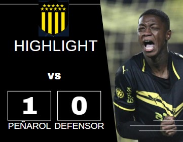 Compacto mejores jugadas Peñarol 1 vs Defensor 0 Intermedio Serie A 2024