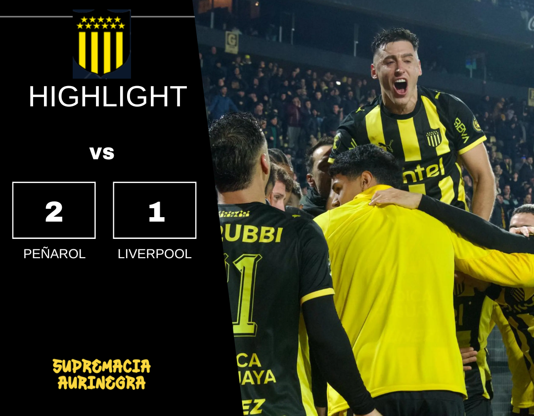 Compacto mejores jugadas Peñarol 2 vs Liverpool 1 Intermedio Serie A 2026