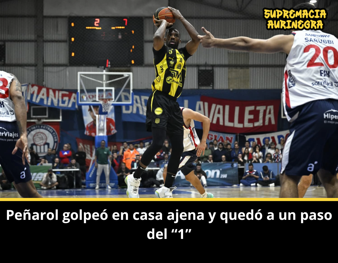 Peñarol golpeó en casa ajena y quedó a un paso del 1