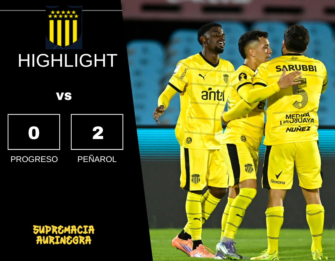 Compacto mejores jugadas Progreso 0 vs Peñarol 2 Campeonato Apertura 2026