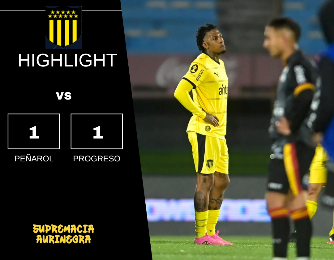 Compacto mejores jugadas Peñarol 1 vs Progreso 1 Campeonato Clausura 2026