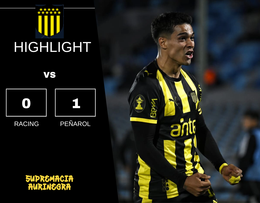 Compacto mejores jugadas Racing 0 vs Peñarol 1 Campeonato Clausura 2026