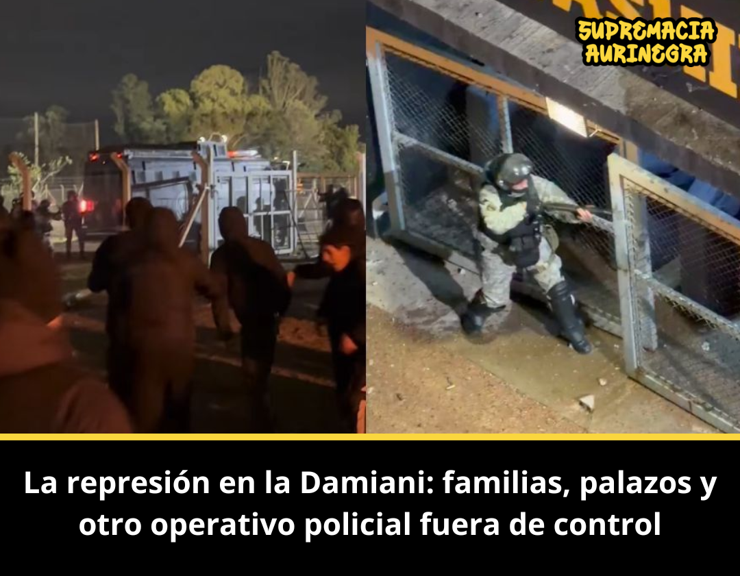 La represión en la Damiani: familias, palazos y otro operativo policial fuera de control