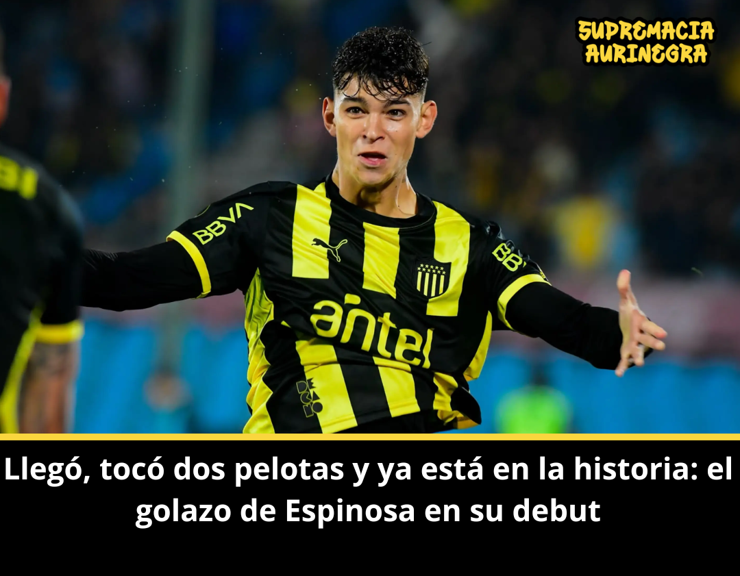Llegó, tocó dos pelotas y ya está en la historia: el golazo de Espinosa en su debut
