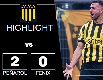 Compacto mejores jugadas Peñarol 2 vs Fénix 0 Intermedio Serie A 2024