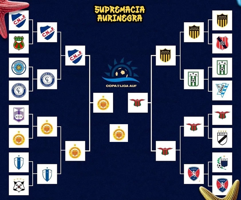 Fixture de la Copa de la Liga AUF 2026